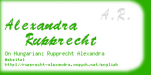 alexandra rupprecht business card